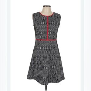 THML black white and red fit and flare dress size small
